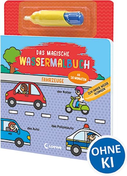 Das magische Wassermalbuch - Fahrzeuge