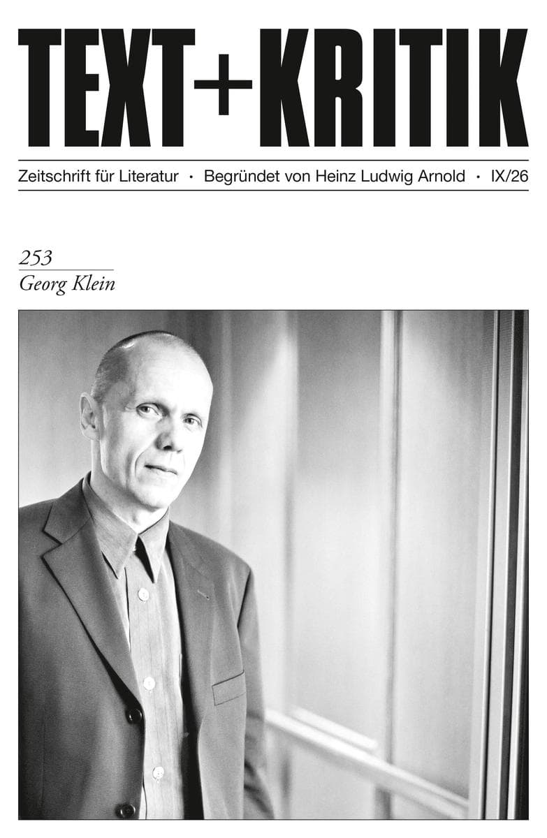 TEXT + KRITIK 253 - Georg Klein