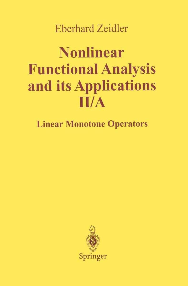Nonlinear Functional Analysis and Its Applications