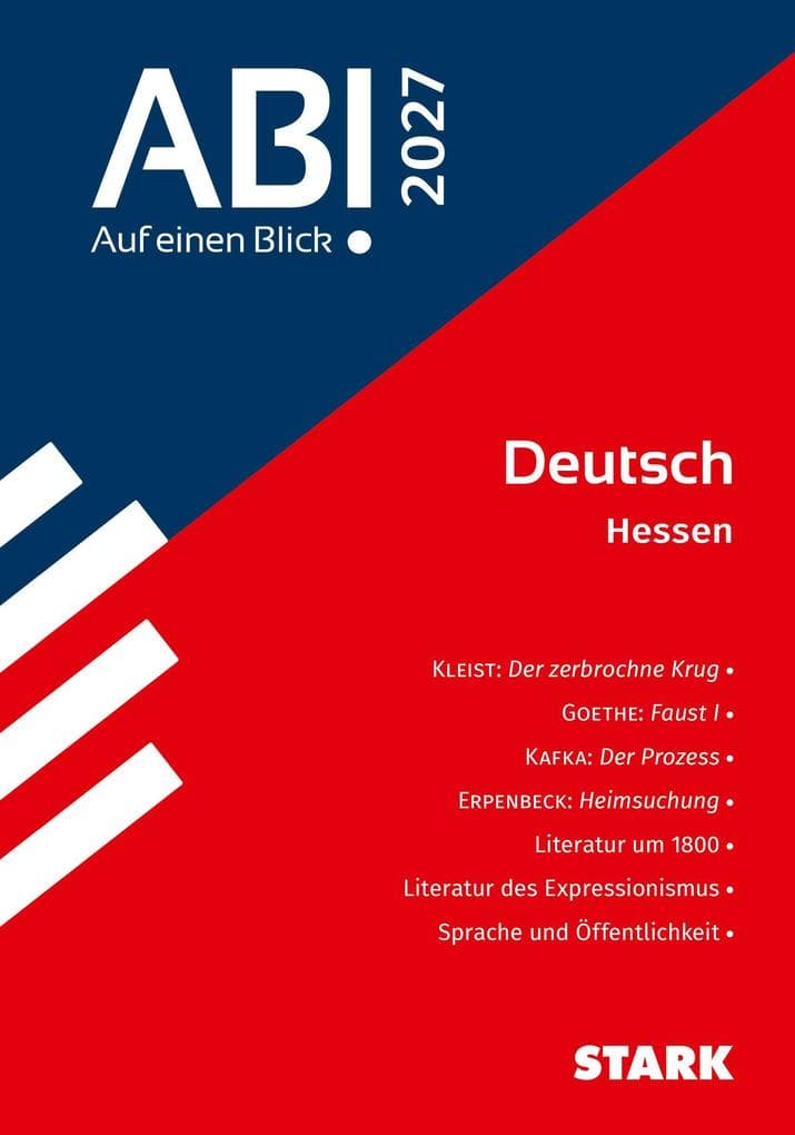 STARK Deutsch - Abi - Auf einen Blick! 2027 Hessen