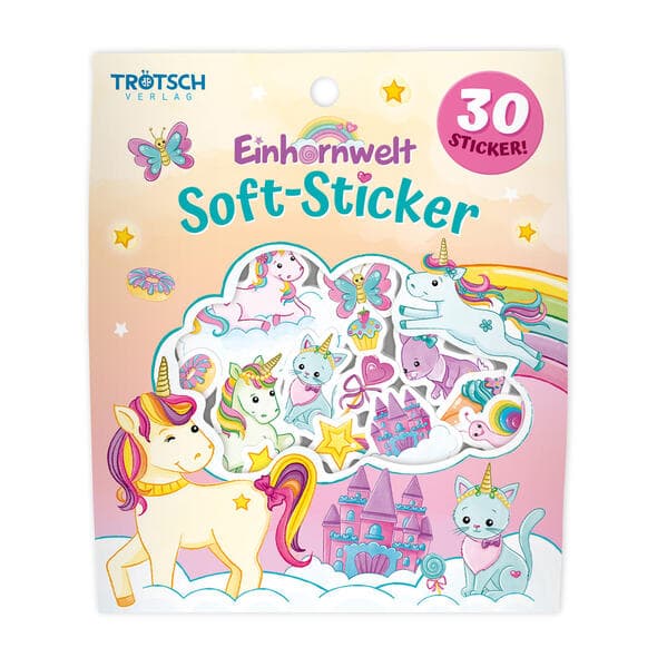 TRÖTSCH - Soft-Sticker Einhornwelt