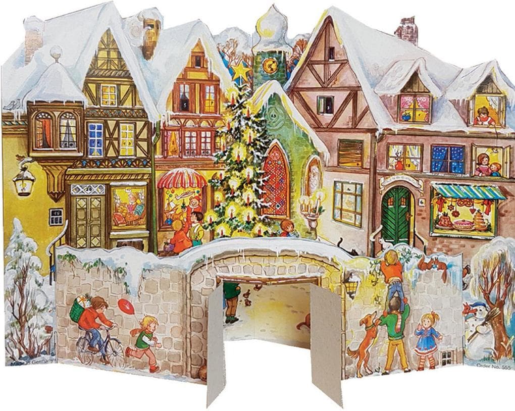 Adventskalender zum Aufstellen "An der Mauer"