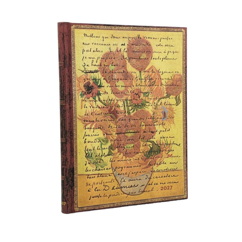 12-Monatskalender 2027 Van Gogh, Sonnenblumen Ultra Vertikal