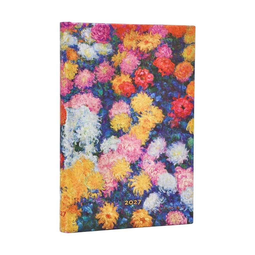 12-Monatskalender 2027 Monets Chrysanthemen Maxi Vertikal