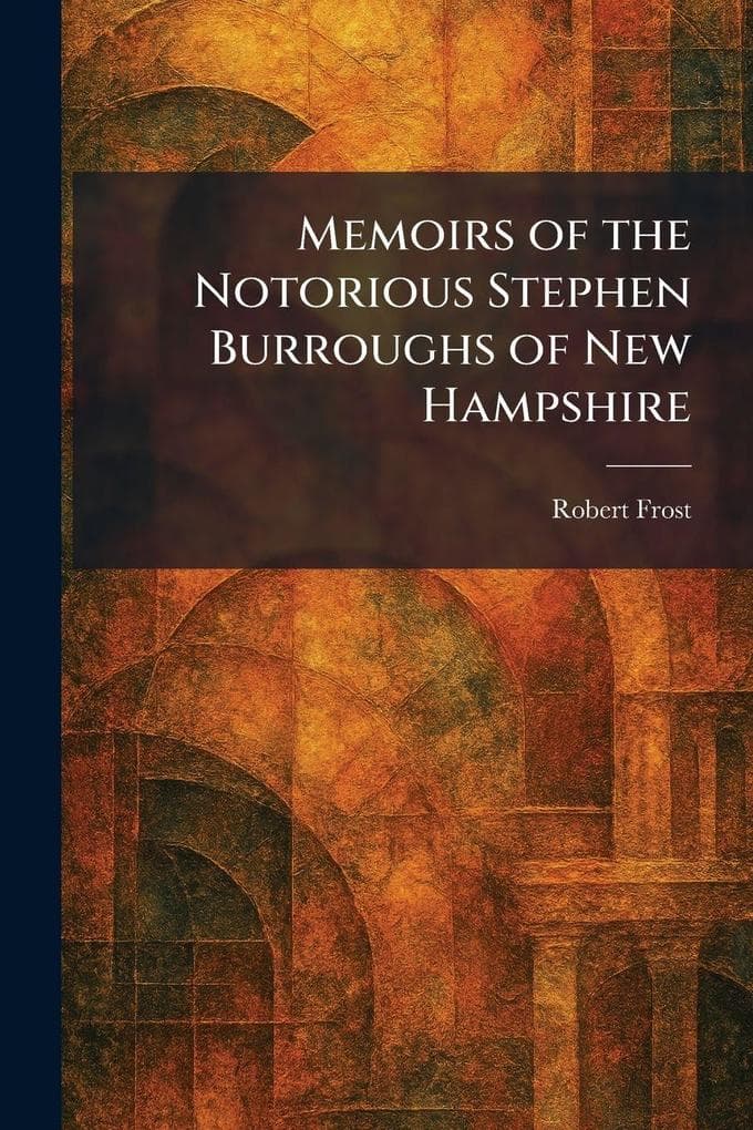 Memoirs of the Notorious Stephen Burroughs of New Hampshire