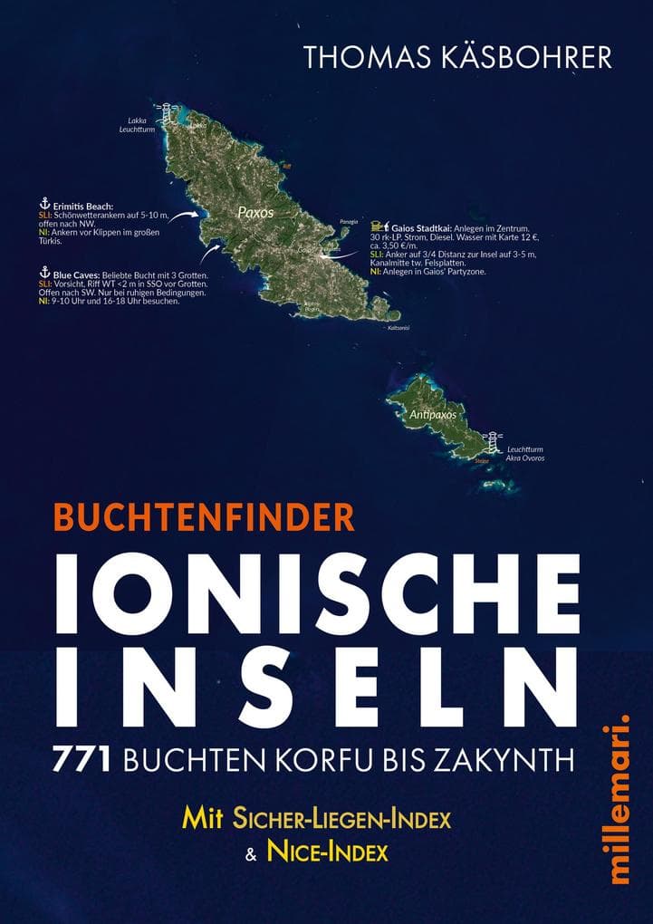 Buchtenfinder Ionische Inseln 2026. Apple iBook