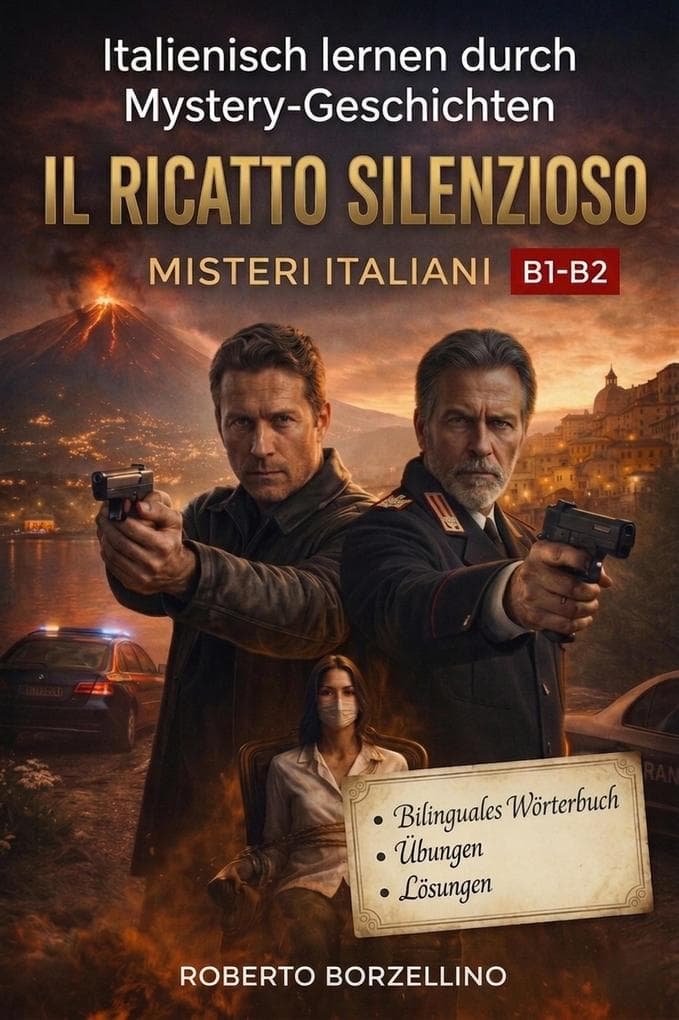 Italienisch lernen mit einem Mystery-Thriller. Il Ricatto Silenzioso