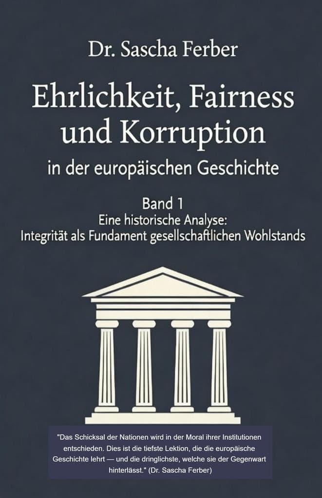Ehrlichkeit, Fairness und Korruption - Band 1 (Academic Cover Variant)