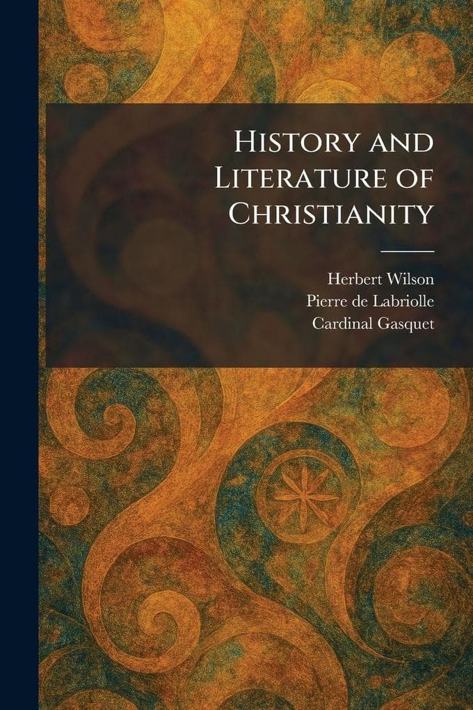 History and Literature of Christianity