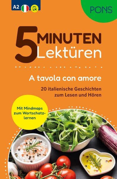 PONS 5-Minuten-Lektüren Italienisch A2 - A tavola con amore