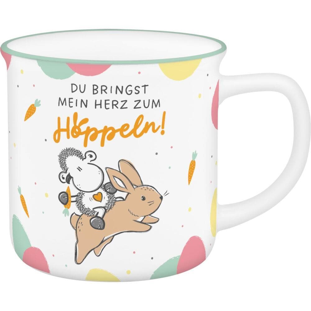 Becher "Du bringst mein Herz zum Hoppeln!"