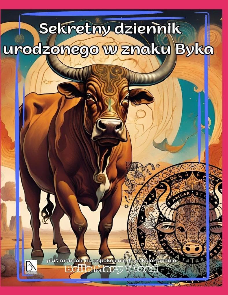 Sekretny dziennik urodzonego w znaku Byka plus mandale na uspokojenie do pokolorowania