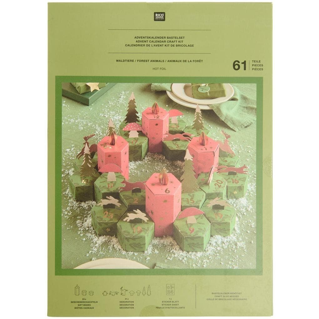 Adventskalender Bastelset, Waldtiere FSC Mix