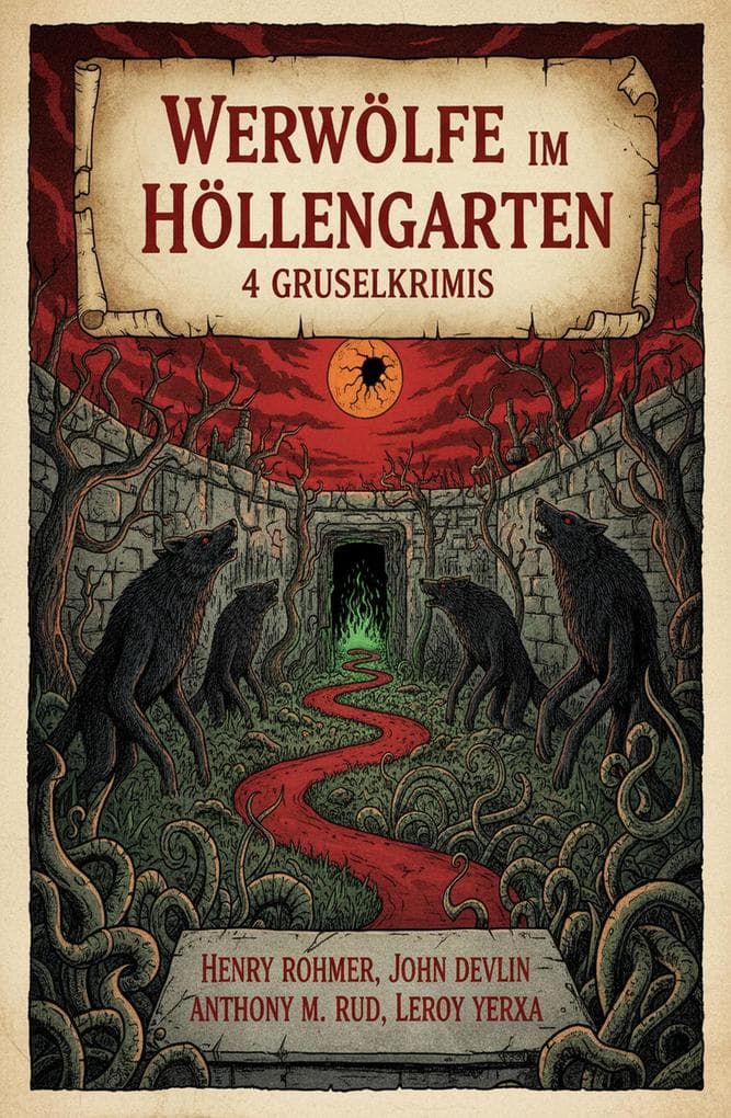 Werwölfe im Höllengarten: 4 Gruselkrimis