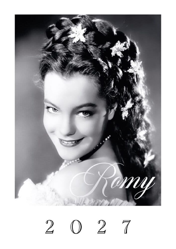 Romy Kalender 2027: Großer Wandkalender mit 12 Aufnahmen der Sissi-Darstellerin Romy Schneider.