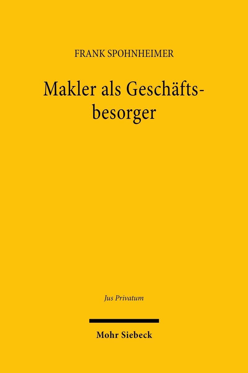 Makler als Geschäftsbesorger