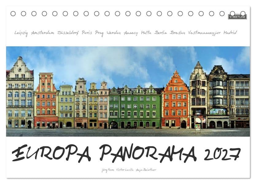 Europa Panorama 2027 (Tischkalender 2027 DIN A5 quer), CALVENDO Monatskalender
