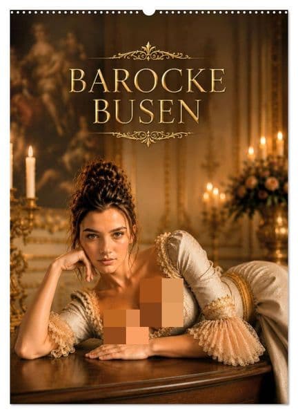 Barocke Busen (Wandkalender 2027 DIN A2 hoch), CALVENDO Monatskalender