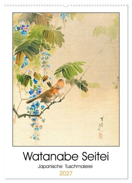 Watanabe Seitei - Japanische Tuschmalerei (Wandkalender 2027 DIN A2 hoch), CALVENDO Monatskalender