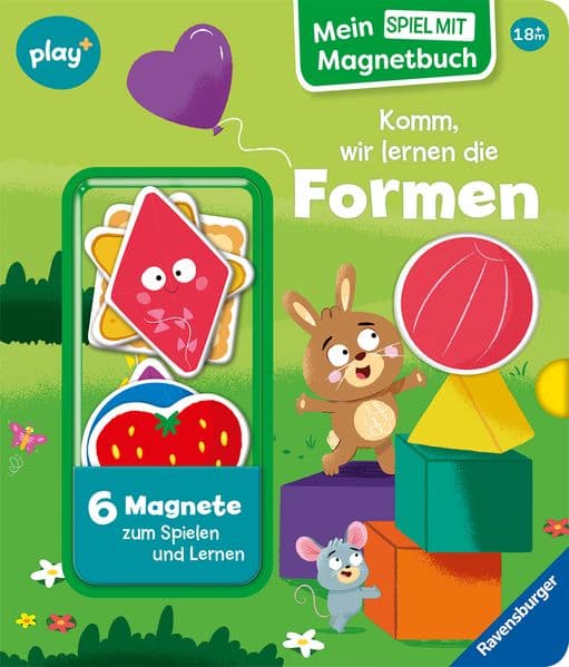 Play+ Mein Spiel mit-Magnetbuch Komm, wir lernen die Formen - ab 18 Monate