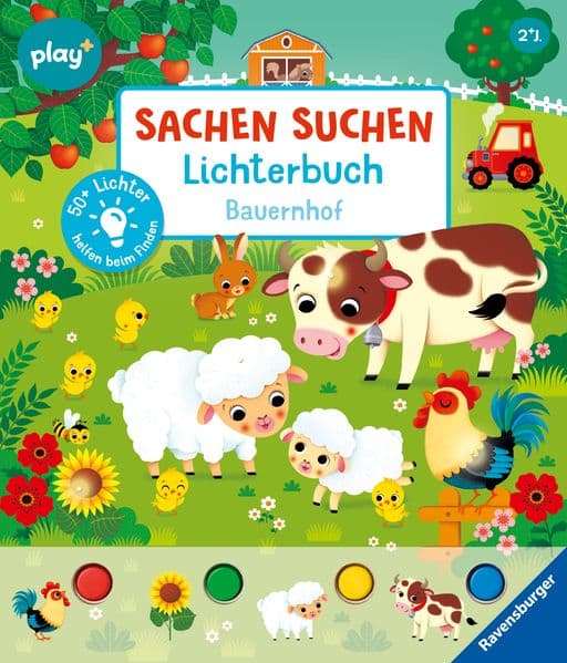 Play+ Sachen suchen Lichterbuch Bauernhof - ab 2 Jahre