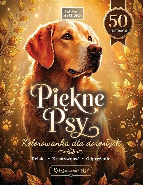 Piękne psy kolorowanka dla doroslych