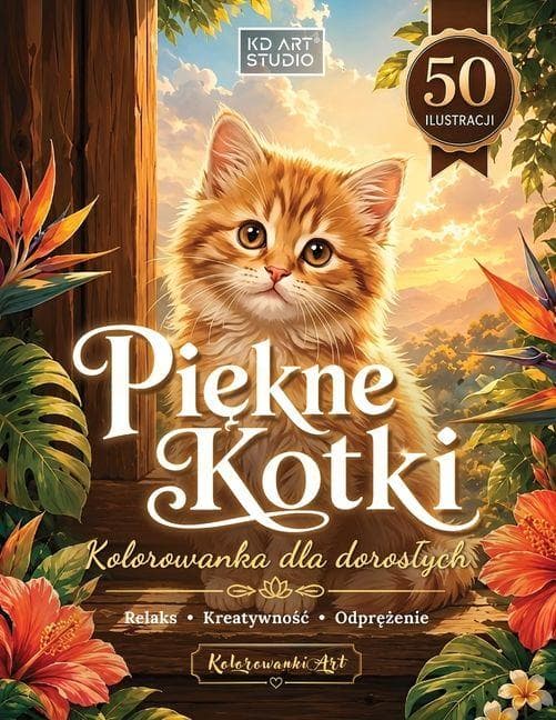 Piękne kotki kolorowanka dla doroslych