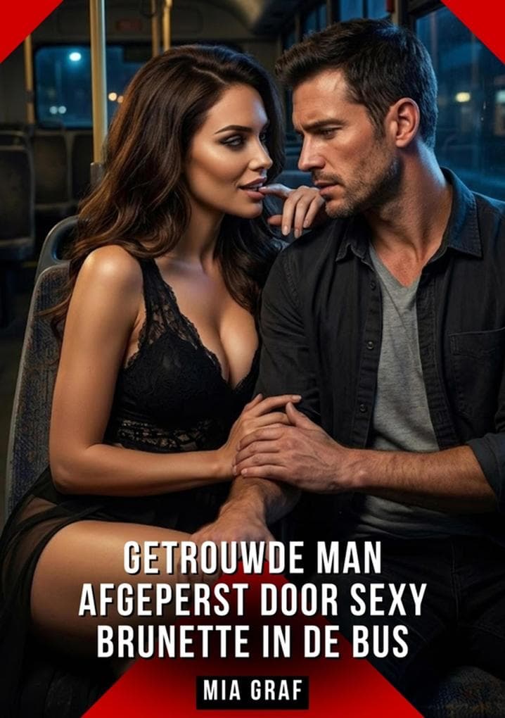 Getrouwde man afgeperst door sexy brunette in de bus