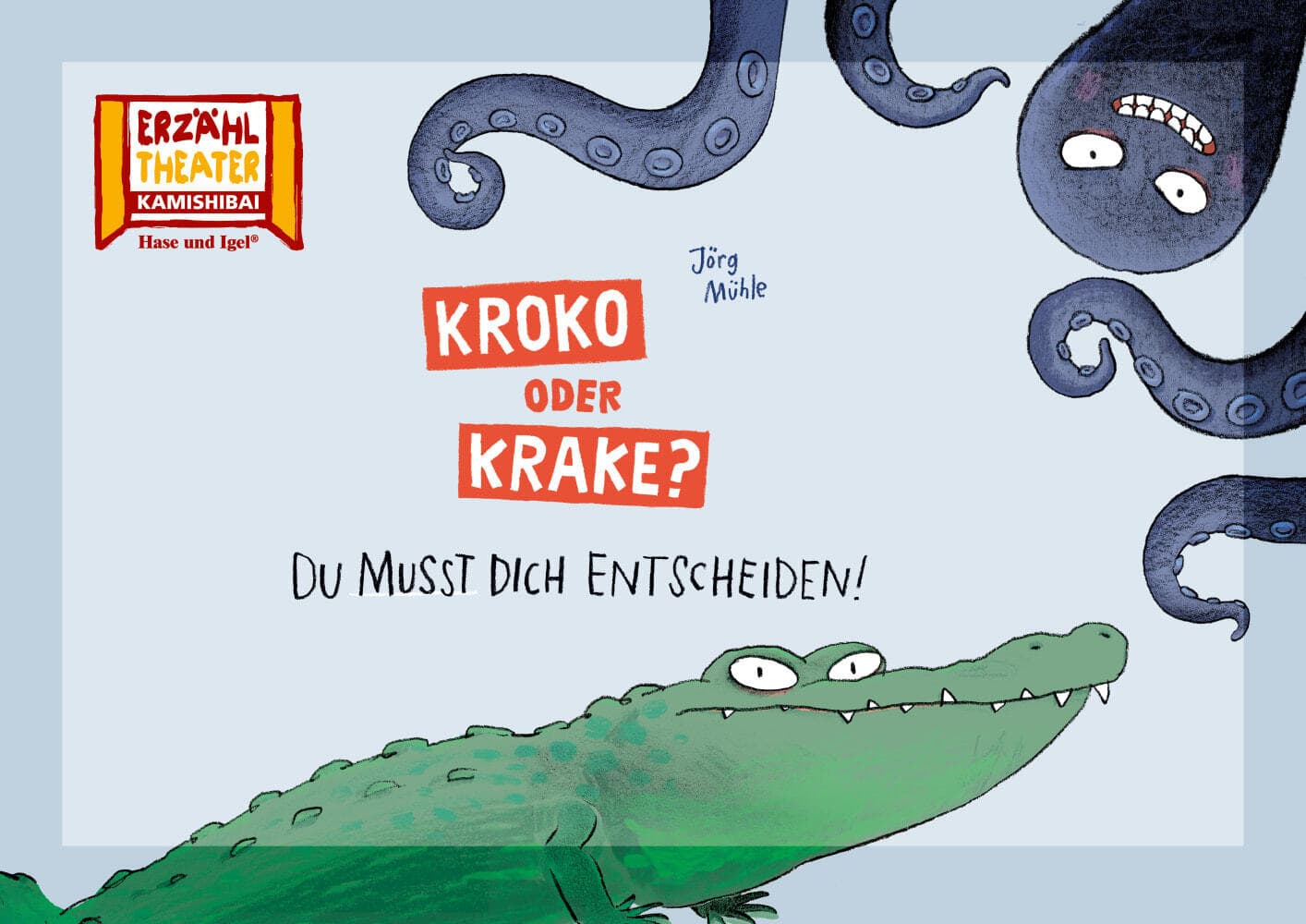 Kroko oder Krake? Du musst dich entscheiden! / Kamishibai Bildkarten