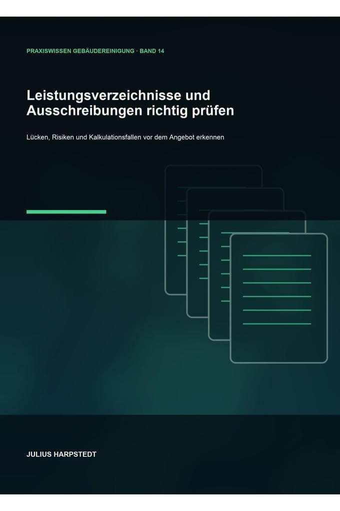 Leistungsverzeichnisse und Ausschreibungen richtig prüfen