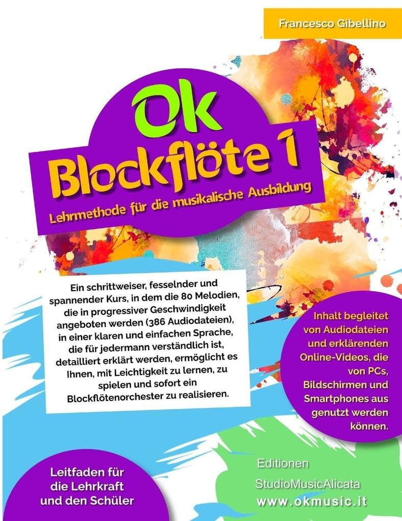 OK BLOCKFLÖTE VOL.1 - 80 MELODIEN/386 AUDIODATEIEN