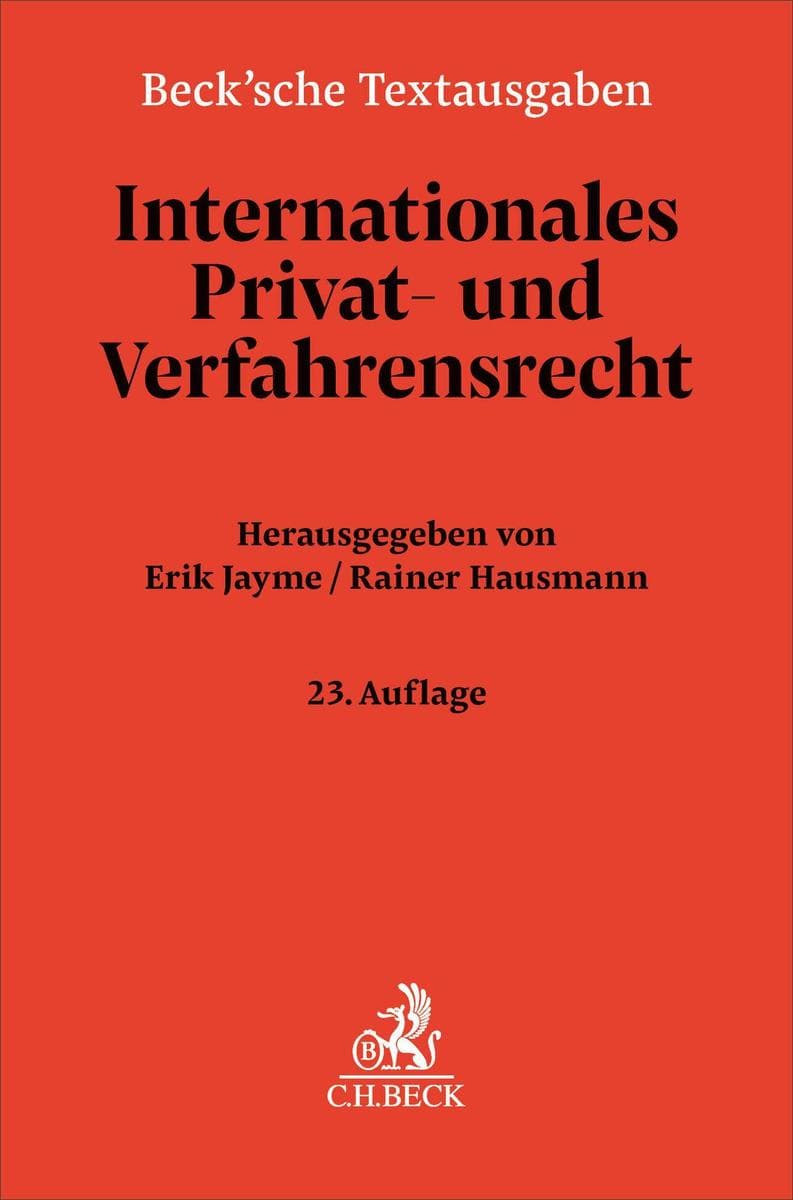 Internationales Privat- und Verfahrensrecht