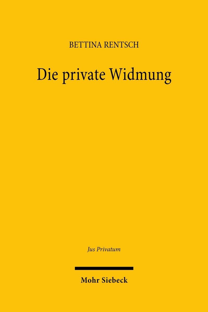 Die private Widmung