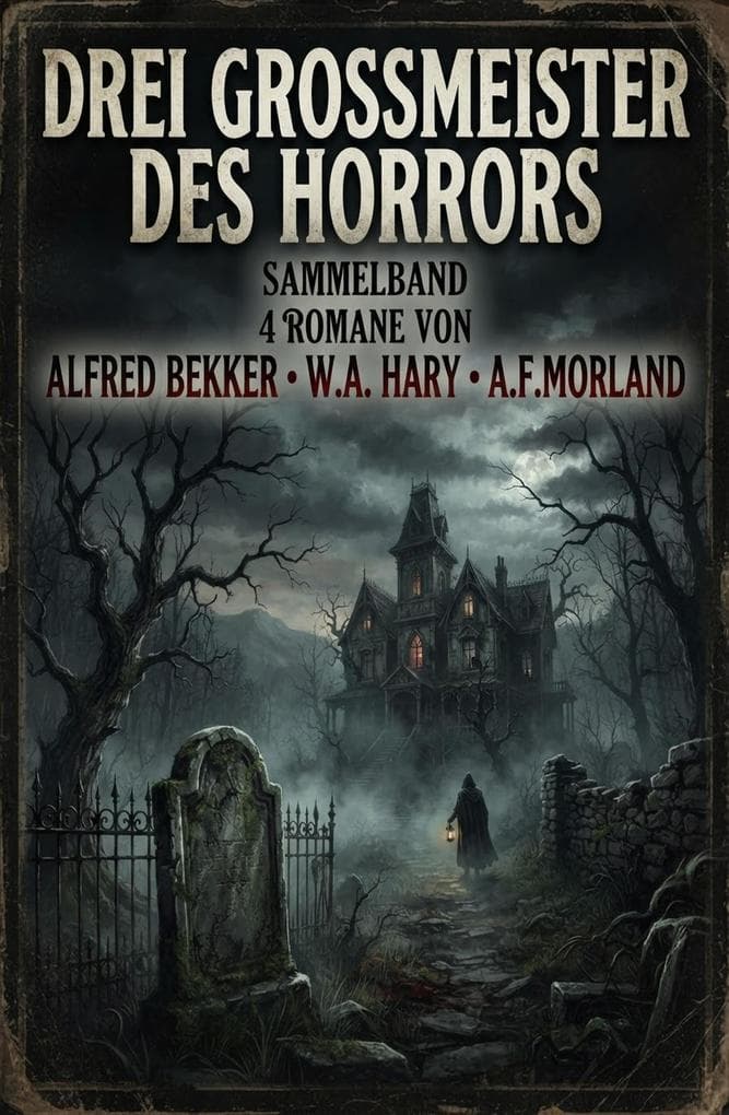 Drei Großmeister des Horrors: Sammelband 4 Romane