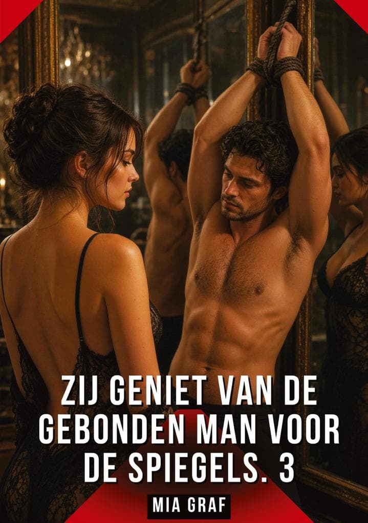 Zij geniet van de gebonden man voor de spiegels. 3