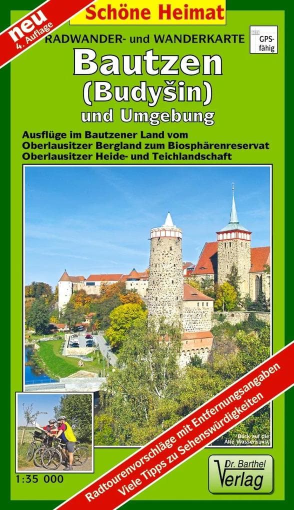 Bautzen und Umgebung 1 : 35 000. Radwander- und Wanderkarte