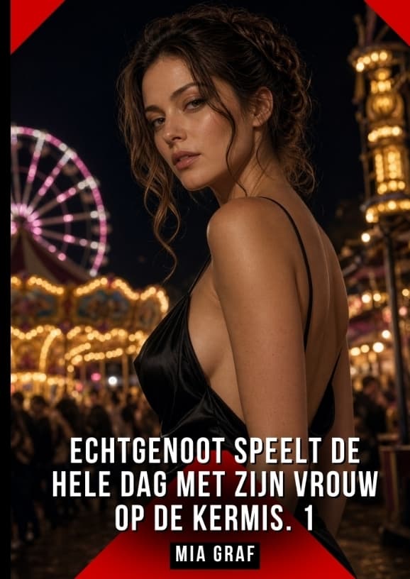 Echtgenoot speelt de hele dag met zijn vrouw op de kermis. 1