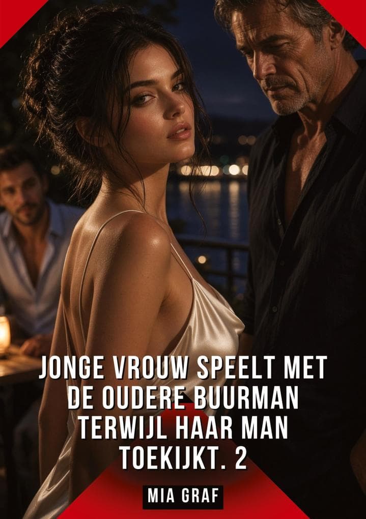 Jonge vrouw speelt met de oudere buurman terwijl haar man toekijkt. 2