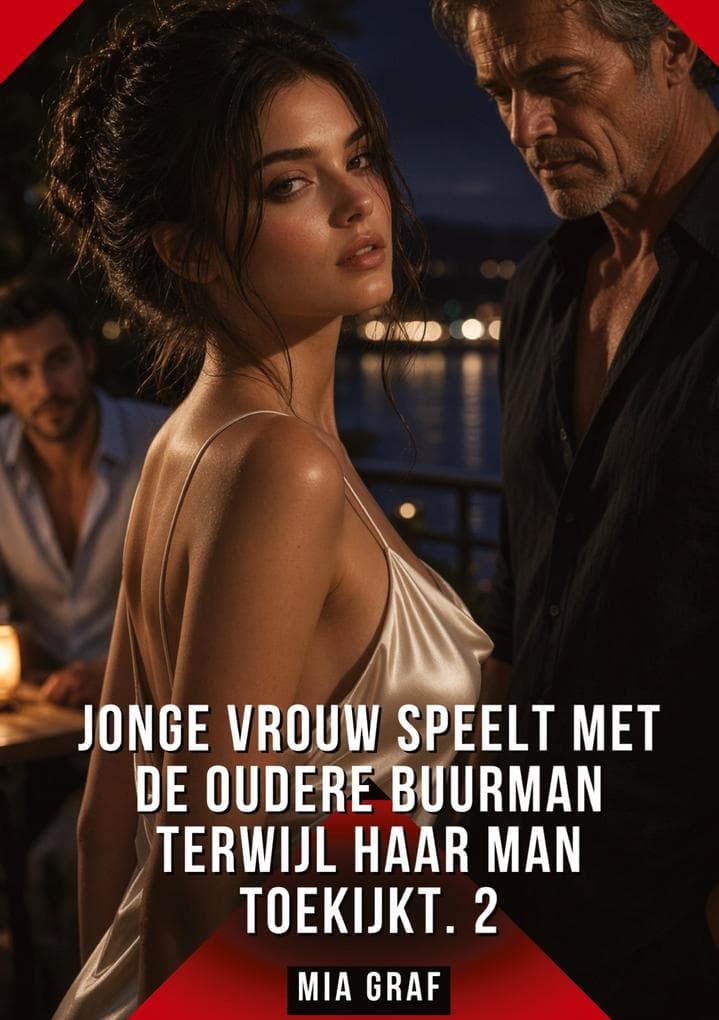 Jonge vrouw speelt met de oudere buurman terwijl haar man toekijkt. 2