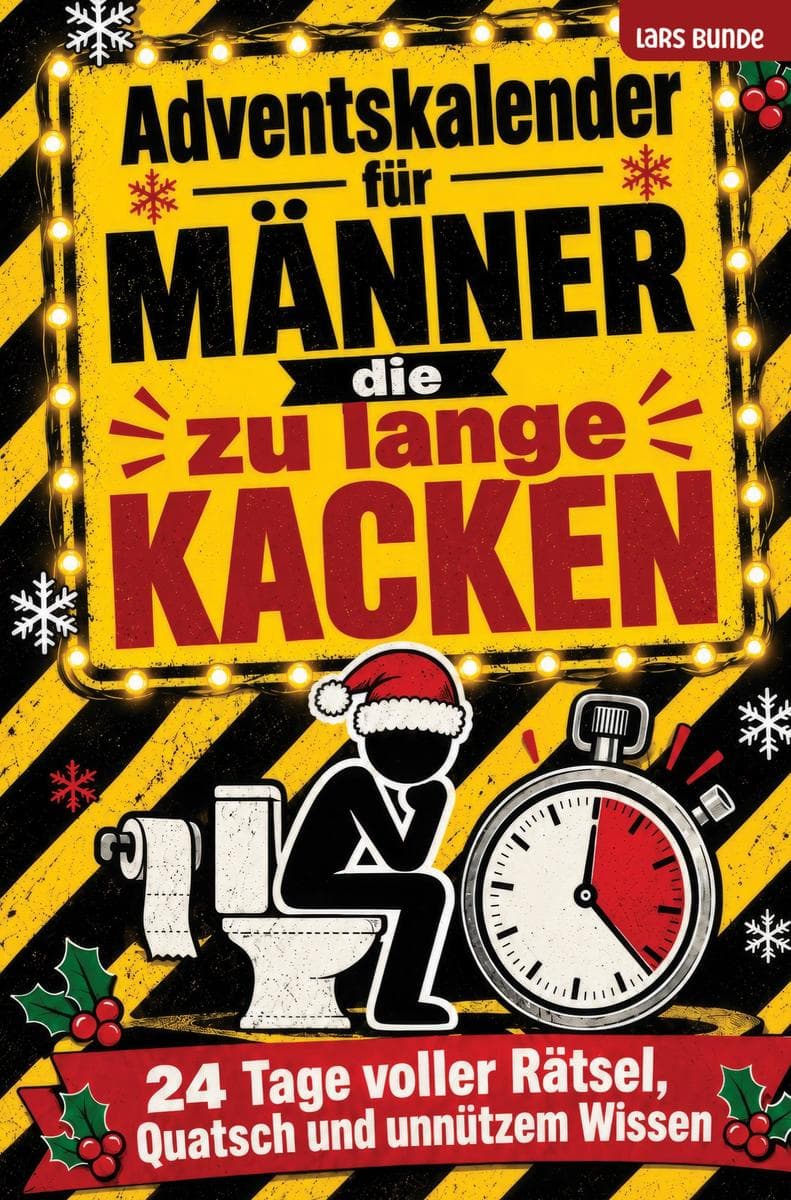 Adventskalender für Männer die zu lange kacken