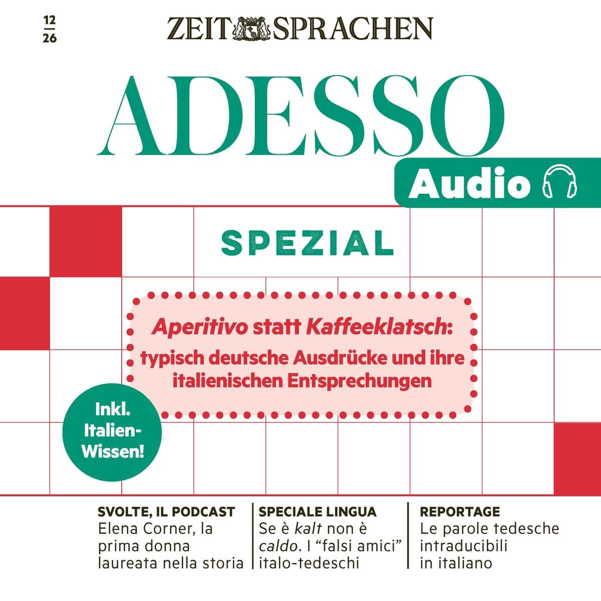 Italienisch lernen Audio Aperitivo statt Kaffeeklatsch