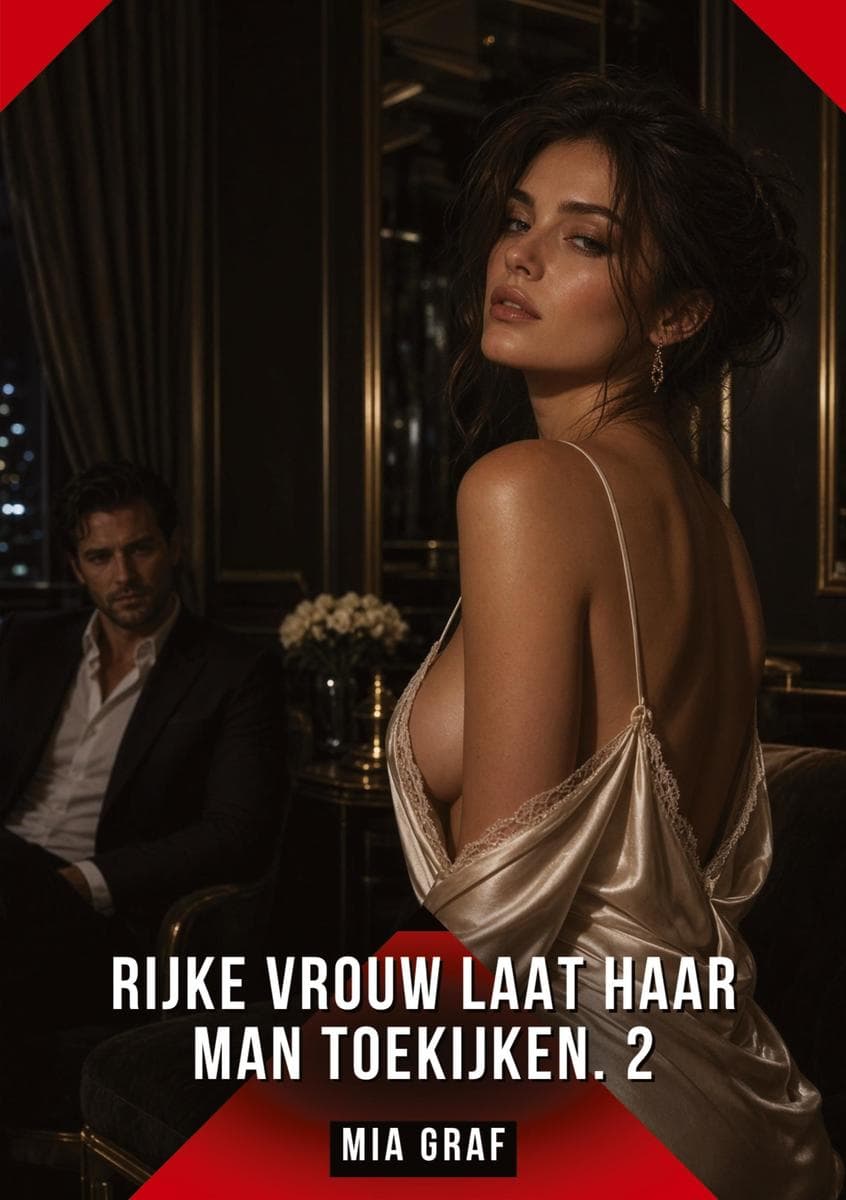 Rijke vrouw laat haar man toekijken. 2
