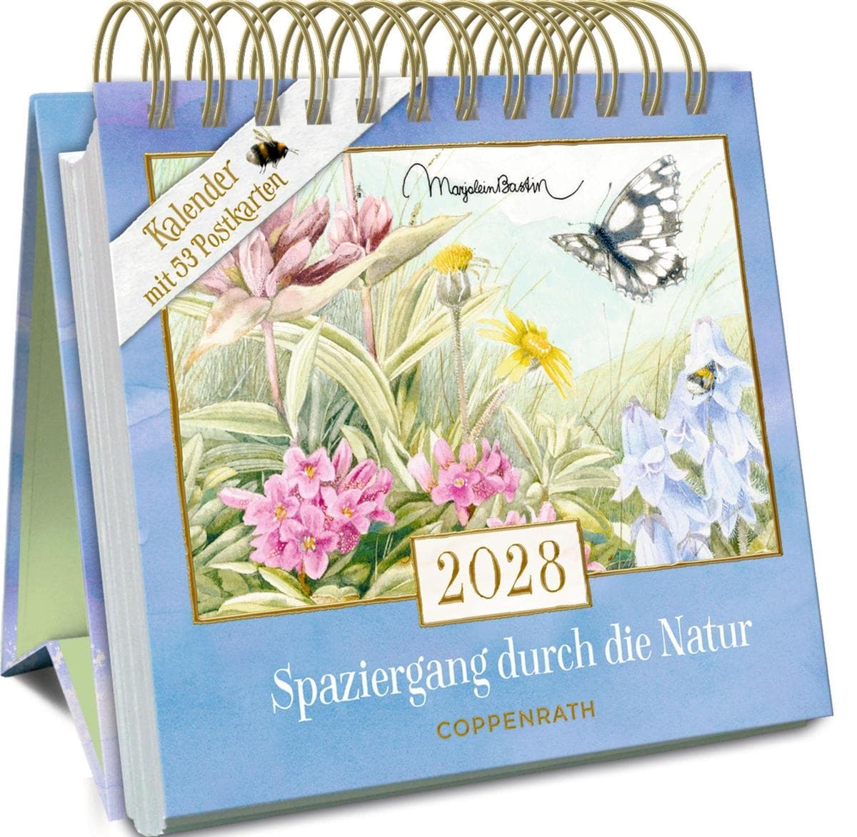 Kalender mit 53 Postkarten 2028 - Spaziergang durch die Natur