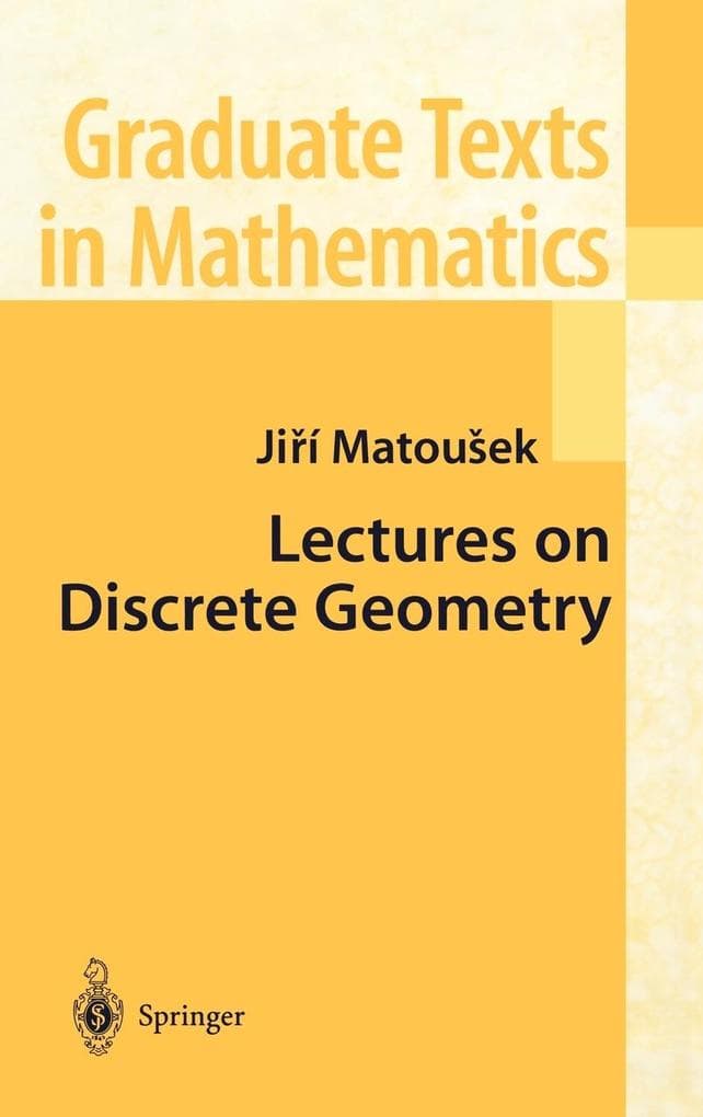 Lectures on Discrete Geometry