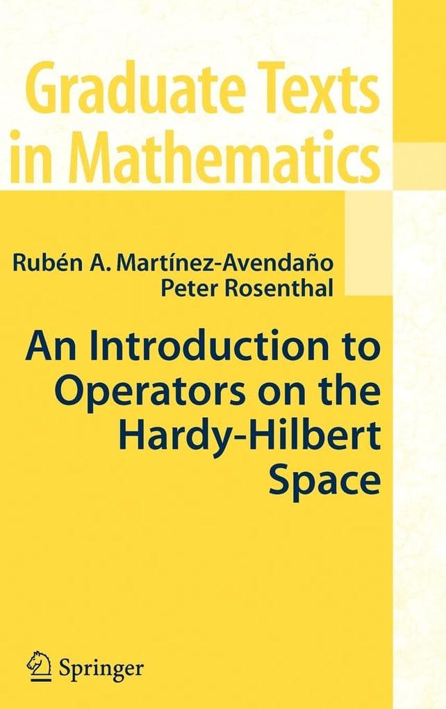 An Introduction to Operators on the Hardy-Hilbert Space