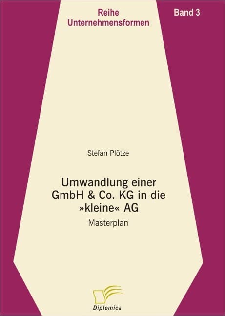 Umwandlung einer GmbH & Co. KG in eine "kleine" AG
