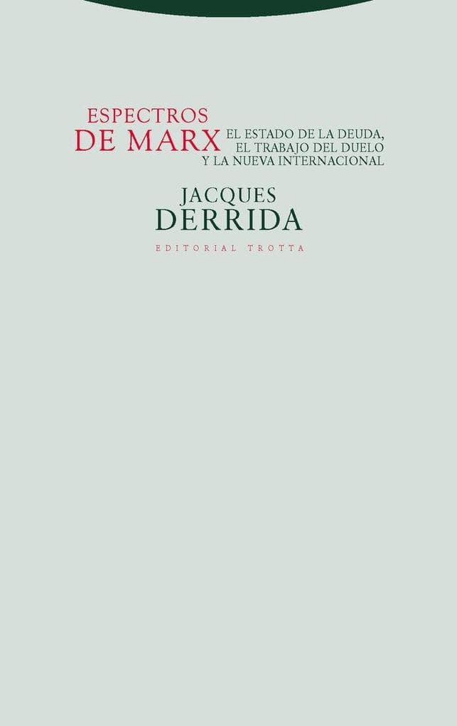 Espectros de Marx : el Estado de la deuda, el trabajo del duelo y la nueva Internacional
