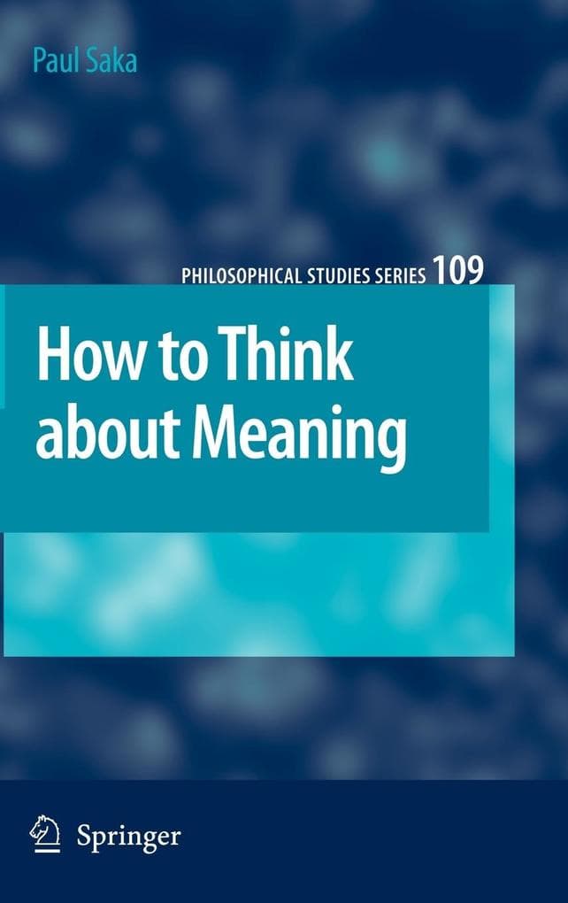 How to Think about Meaning