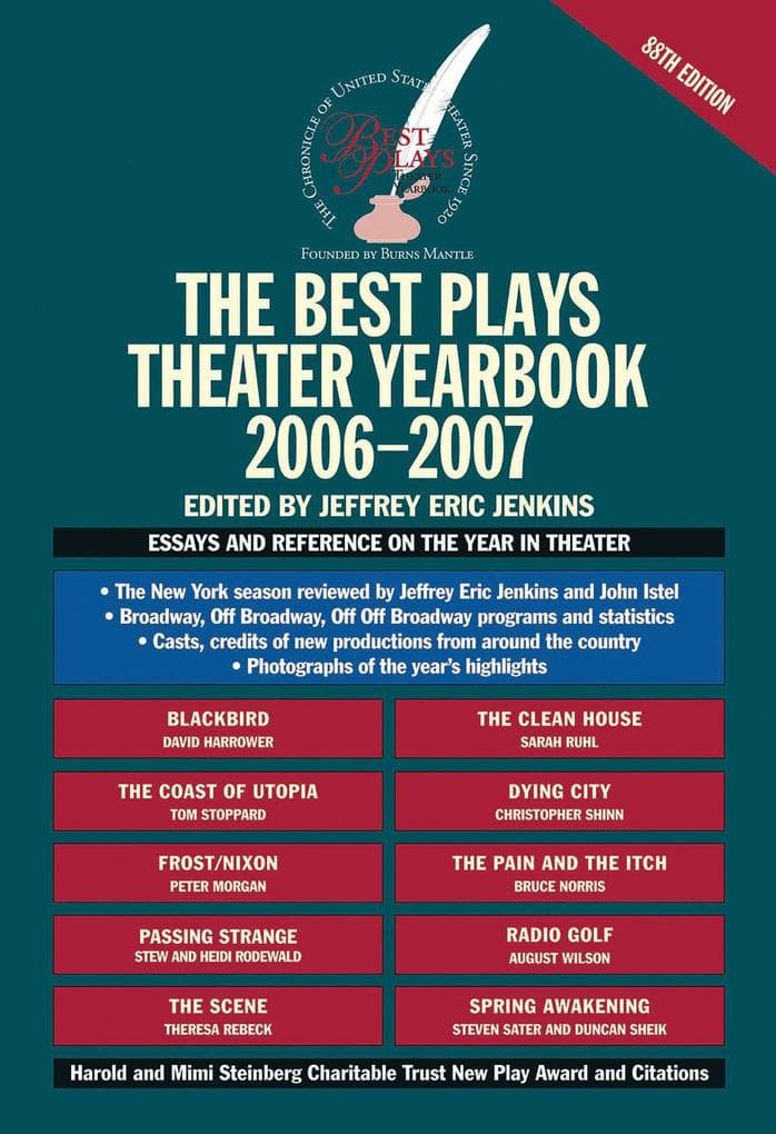 Best Plays Theater Yearbook 2006-2007