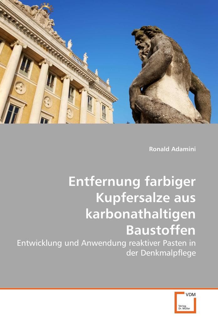 Entfernung farbiger Kupfersalze aus karbonathaltigen Baustoffen